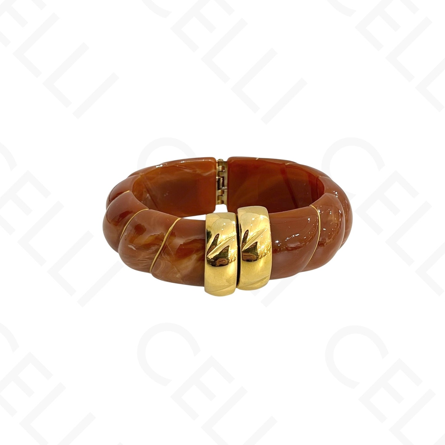 Brazalete de acero - resina con terminales de acero