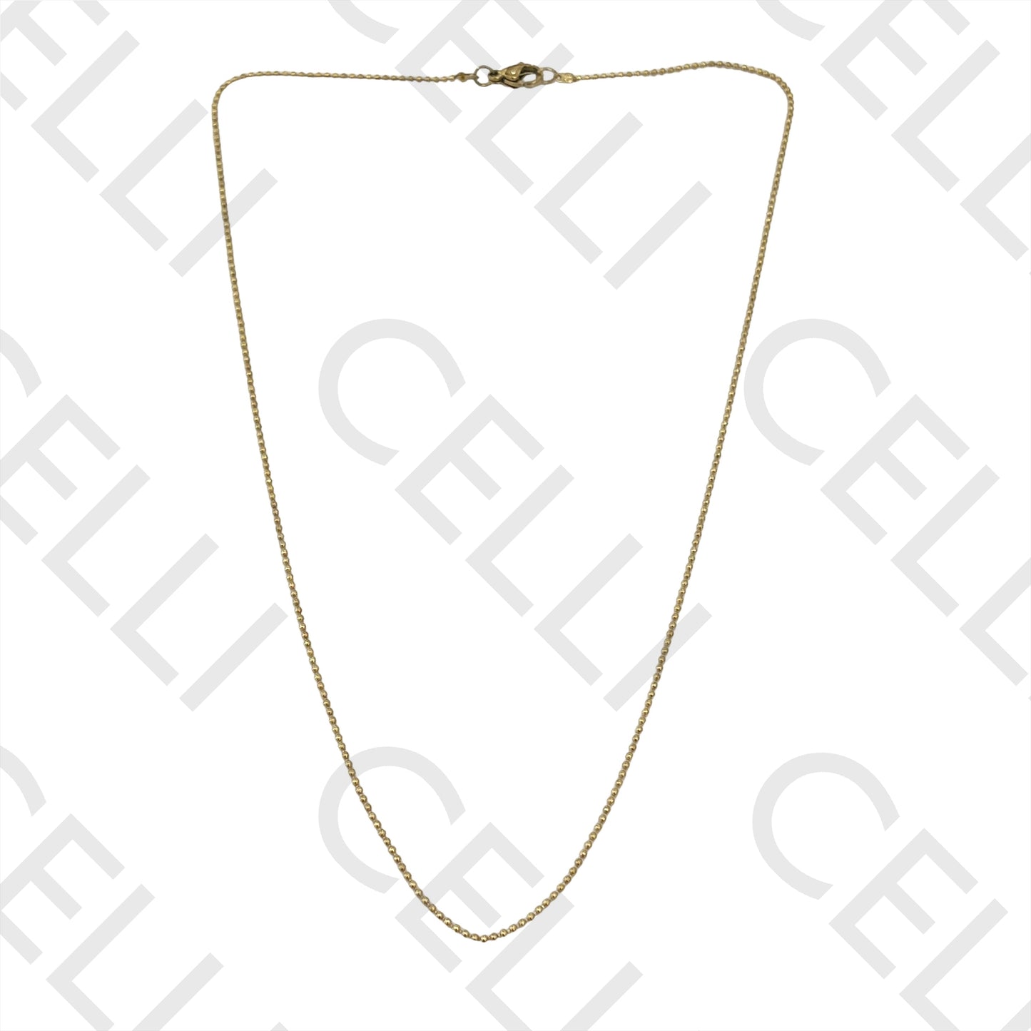 Colar de Aço Simples - bolinhas fino 1.2mm