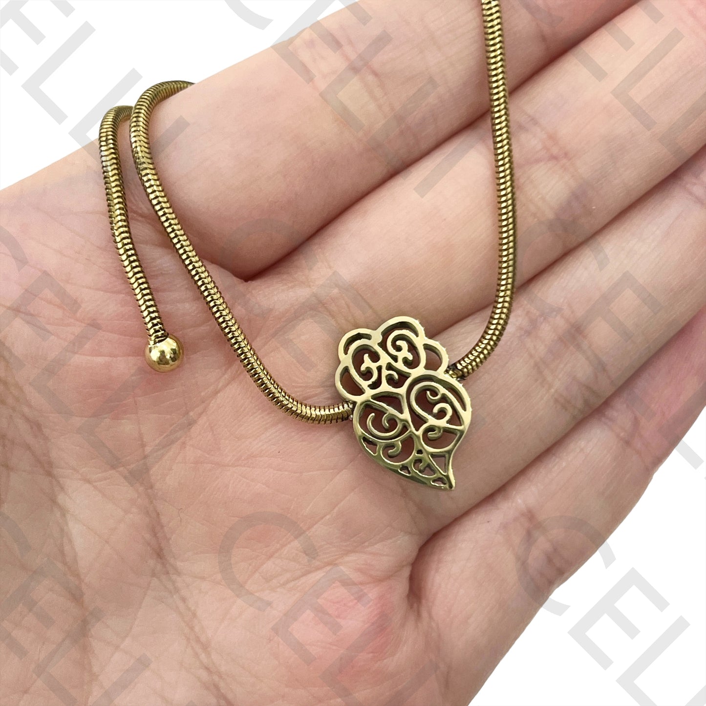 钢制项链/手链 - 维亚纳之心