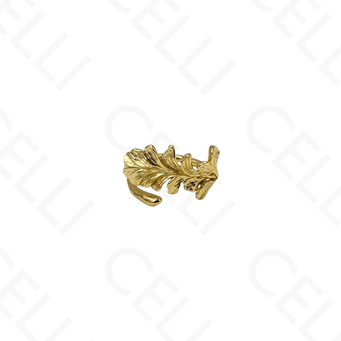 Adjustable Steel Ring - leaf