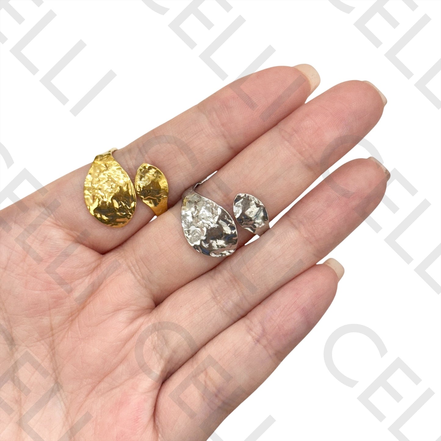 Anillo de Acero - martillado