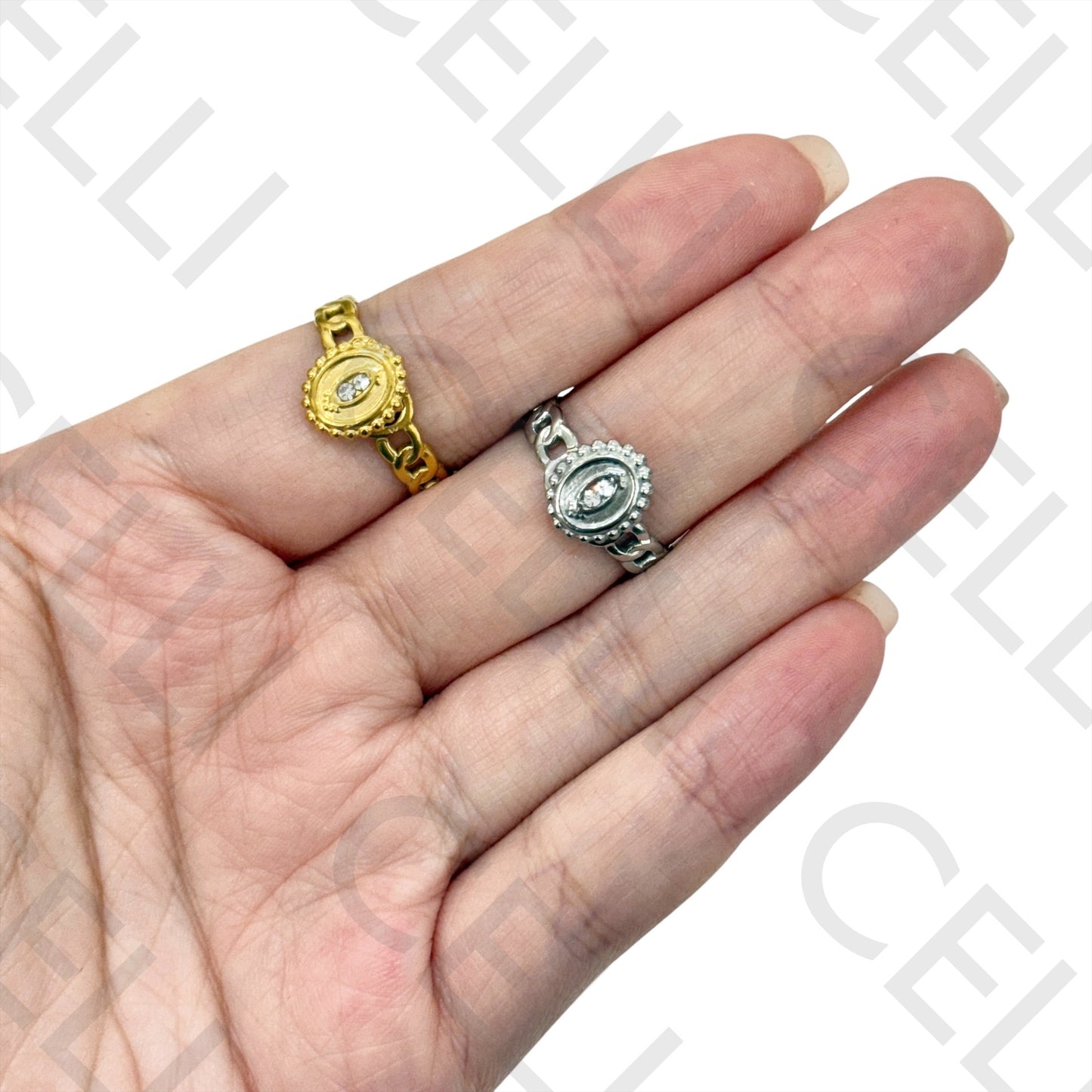 Anillo de Acero - ovalado