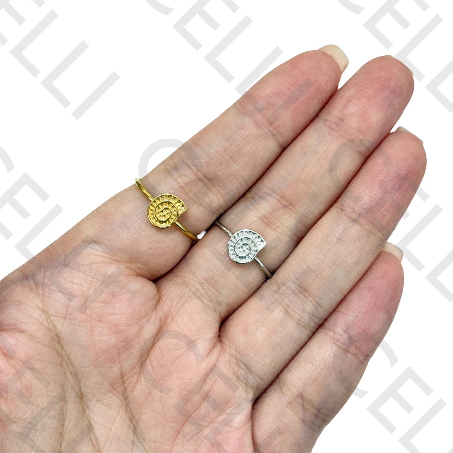 Anillo de Acero - caracol búzio