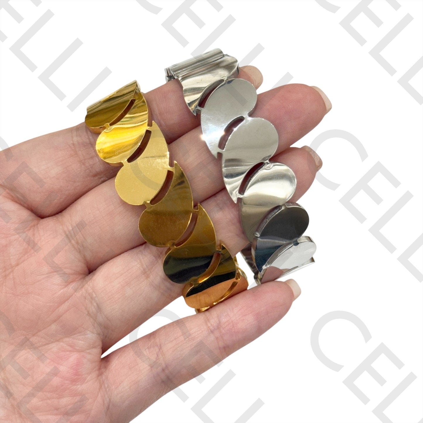 Steel Bracelet - drops