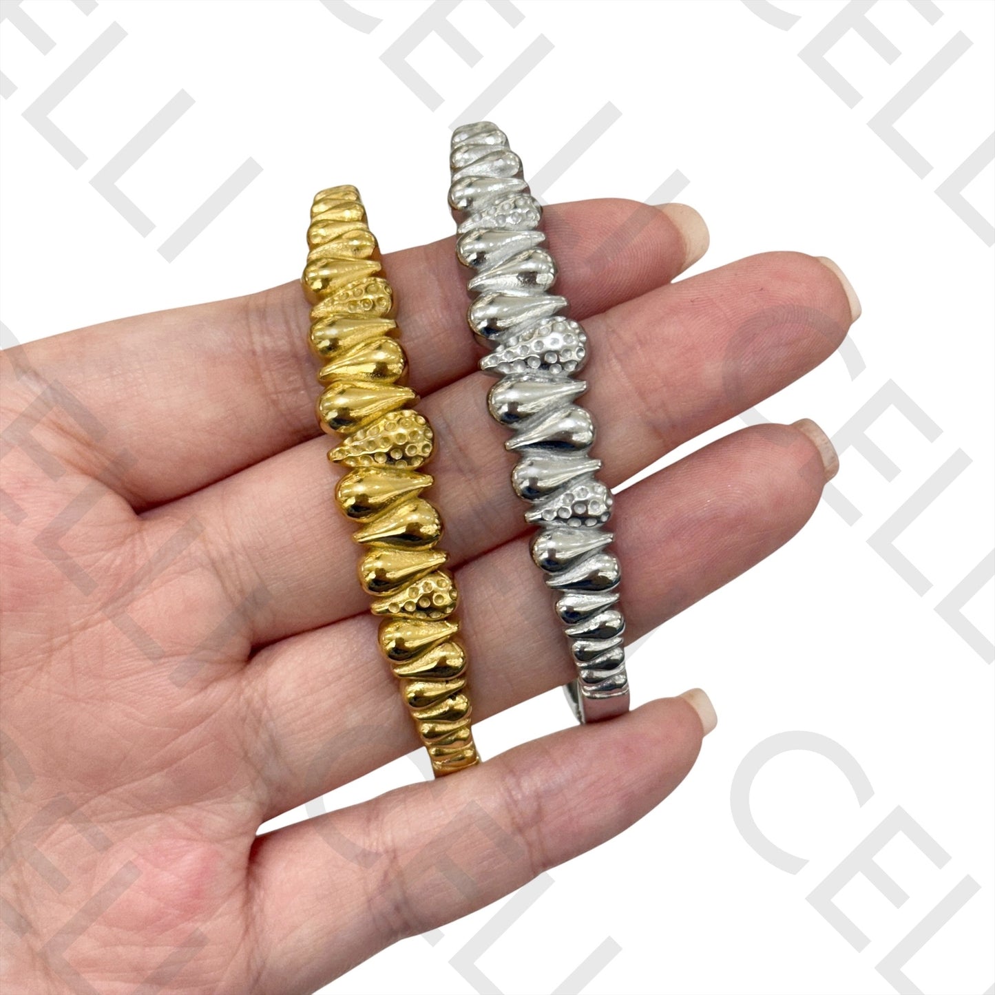 Steel Bracelet - drops