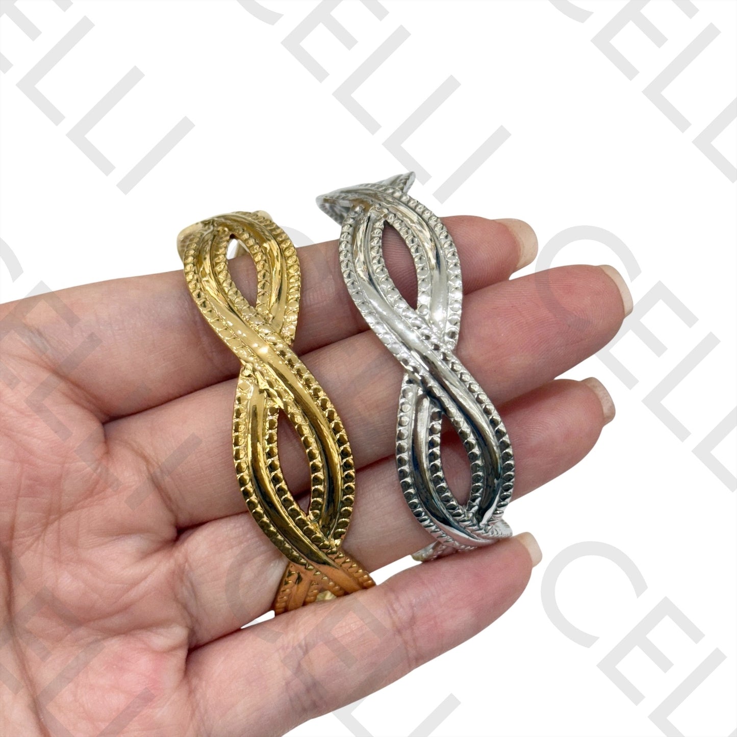 Bracelete de Aço - trançado