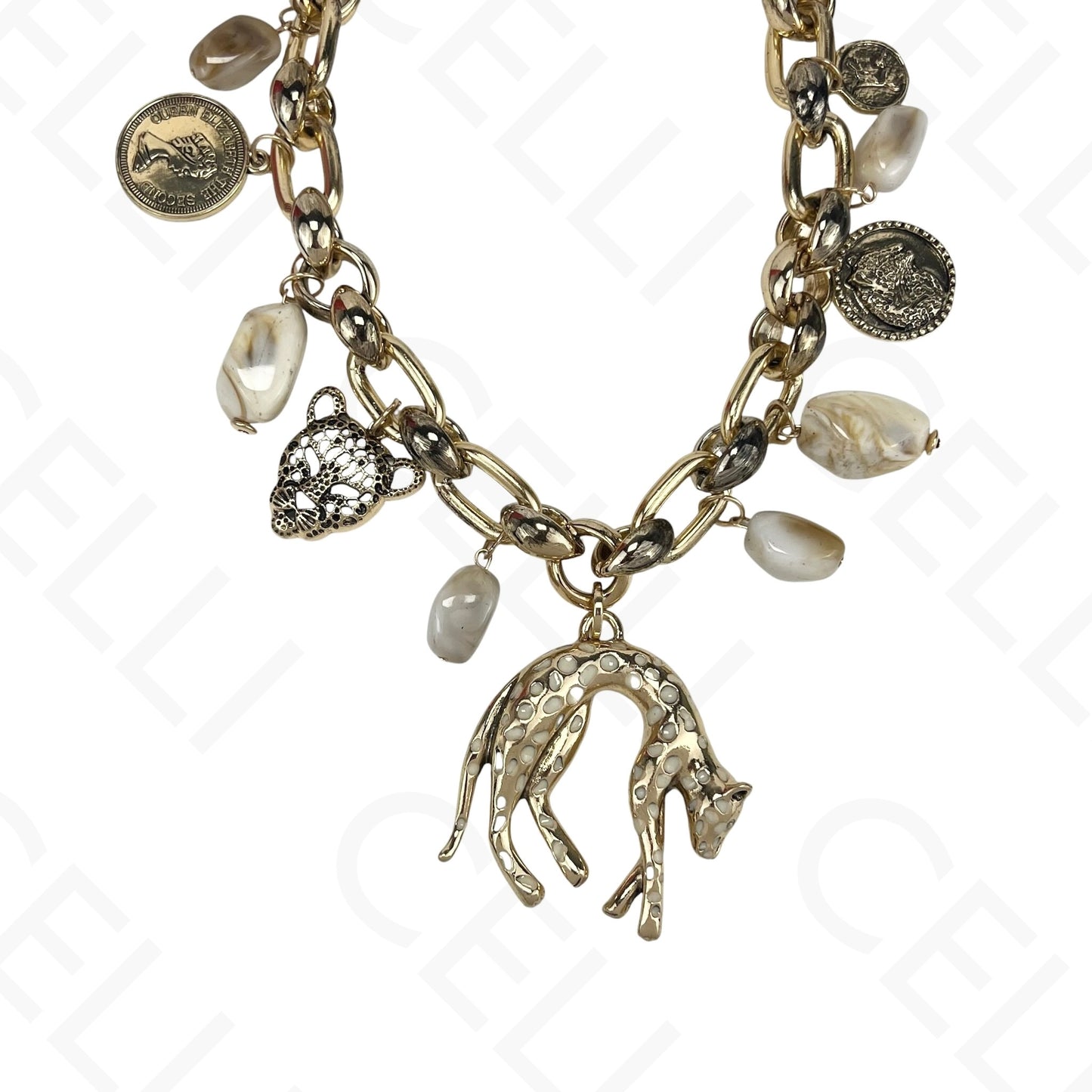 Colar de moda - leopardo