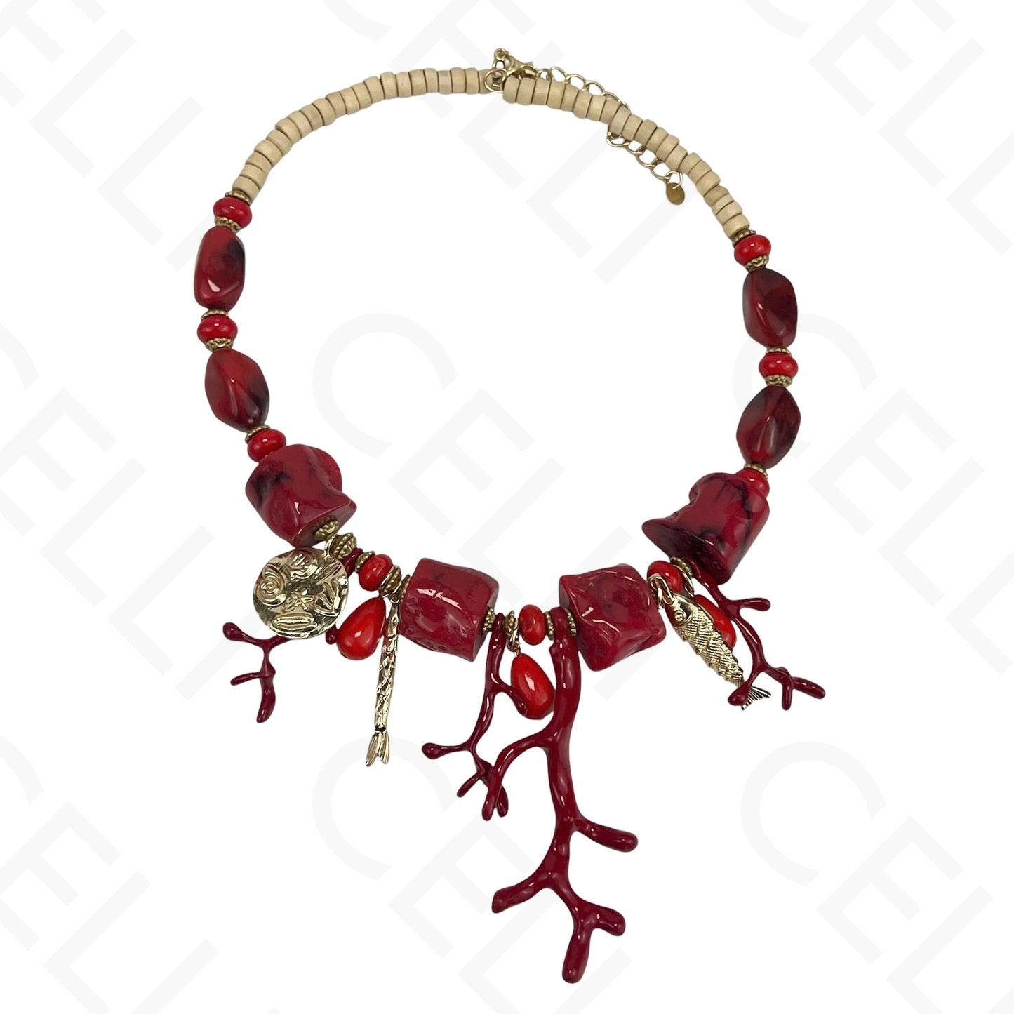 Fashion Necklace - Resin Corals