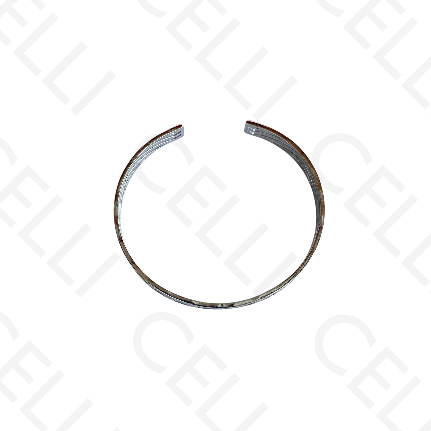 Steel Bracelet - zig-zag perforated