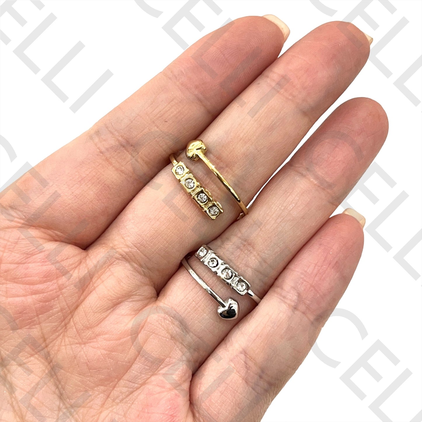 Steel Ring - Arrow Heart