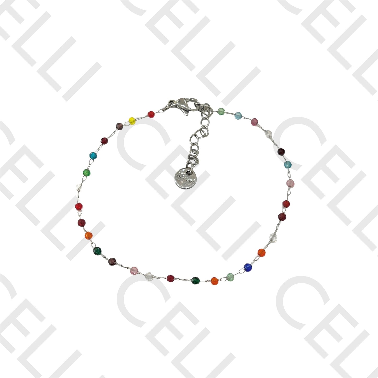 不锈钢项链/手链 - 切面水晶