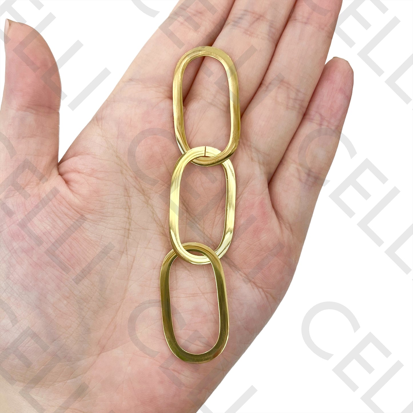 Steel Earrings - Oval Medals