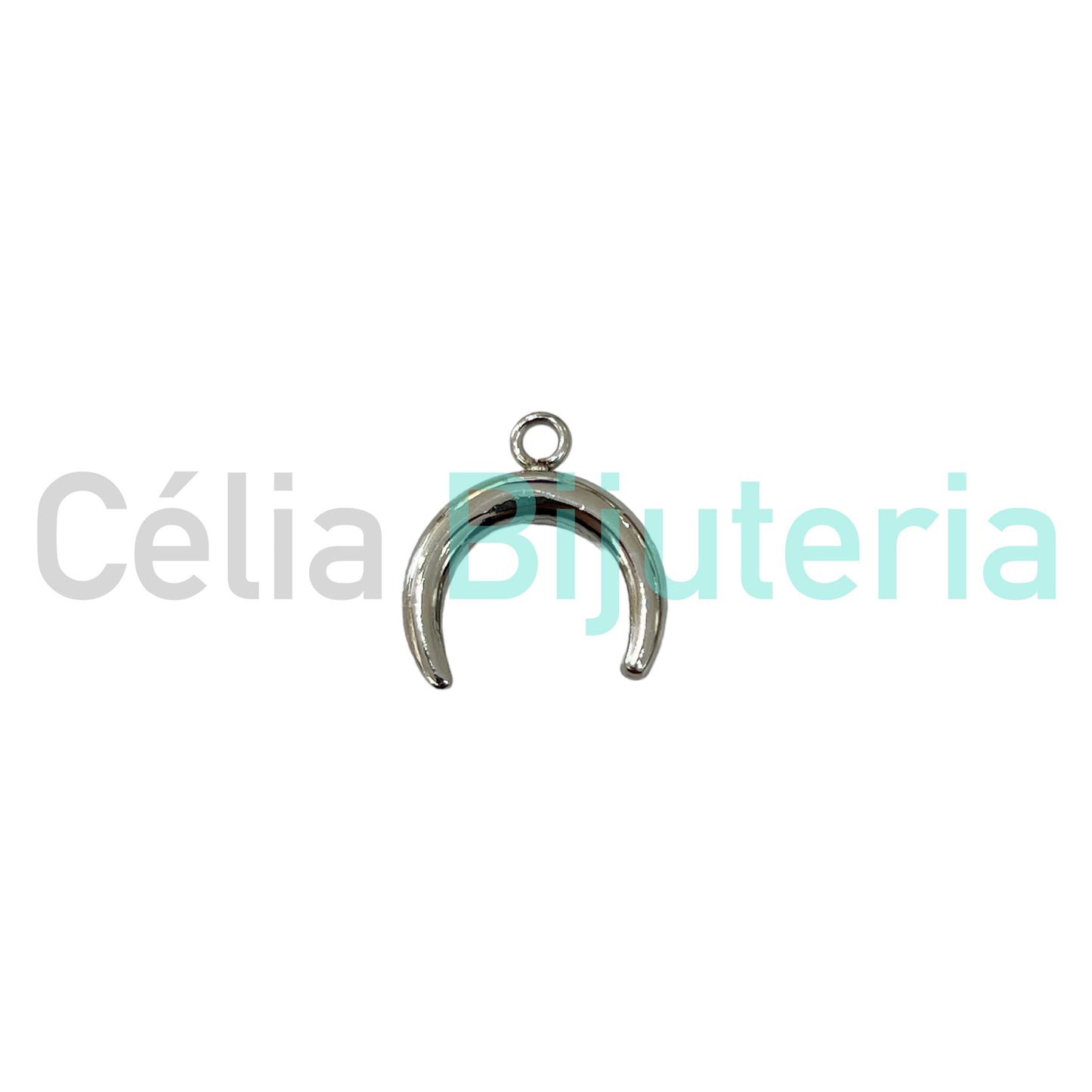 Steel Medal - moon/horn