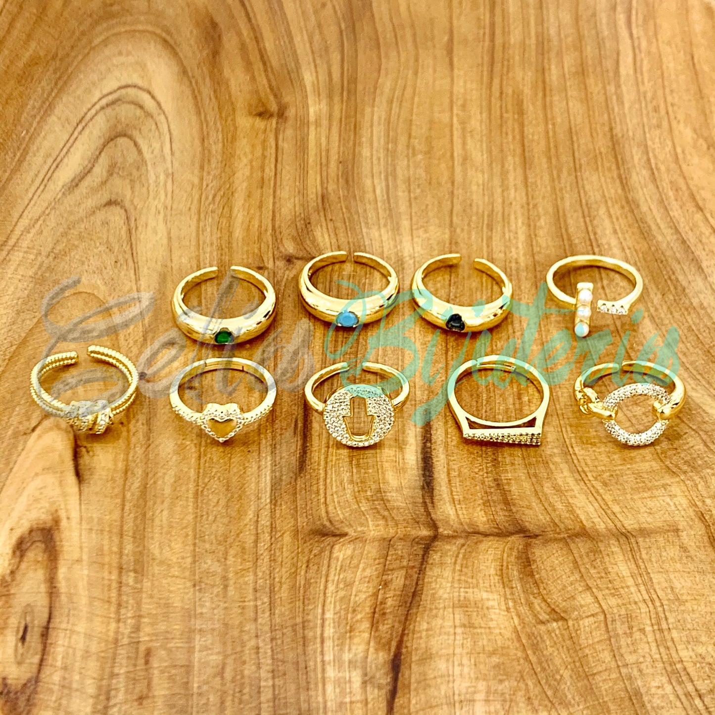 Rhodium Ring with Zirconias