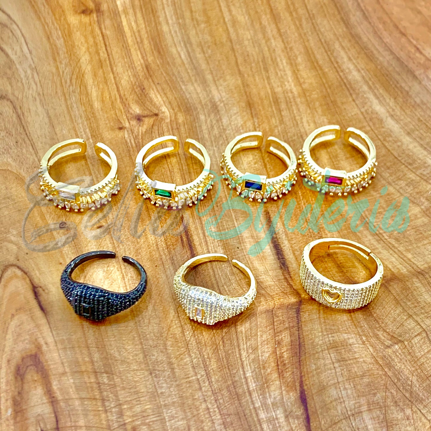 Anel de Ródio com Zircônias