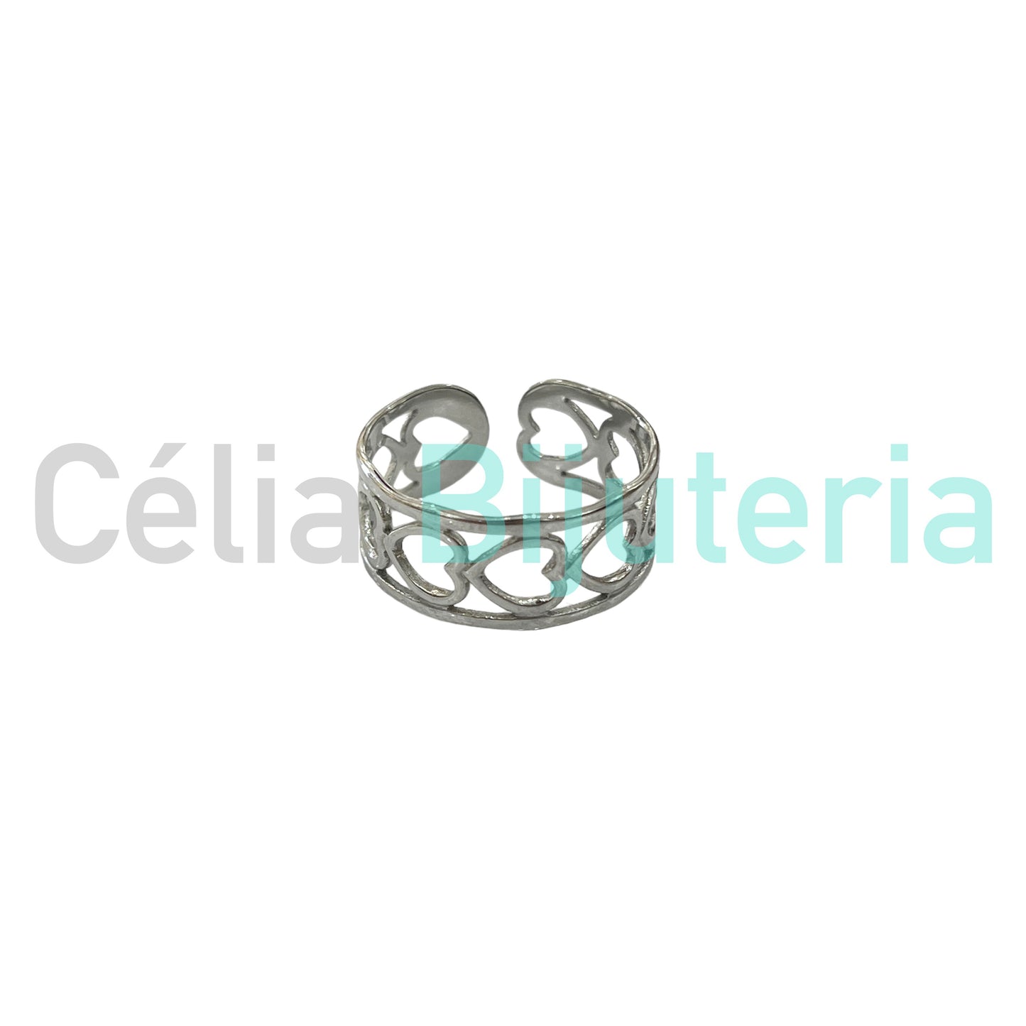 Anillo de acero - corazones