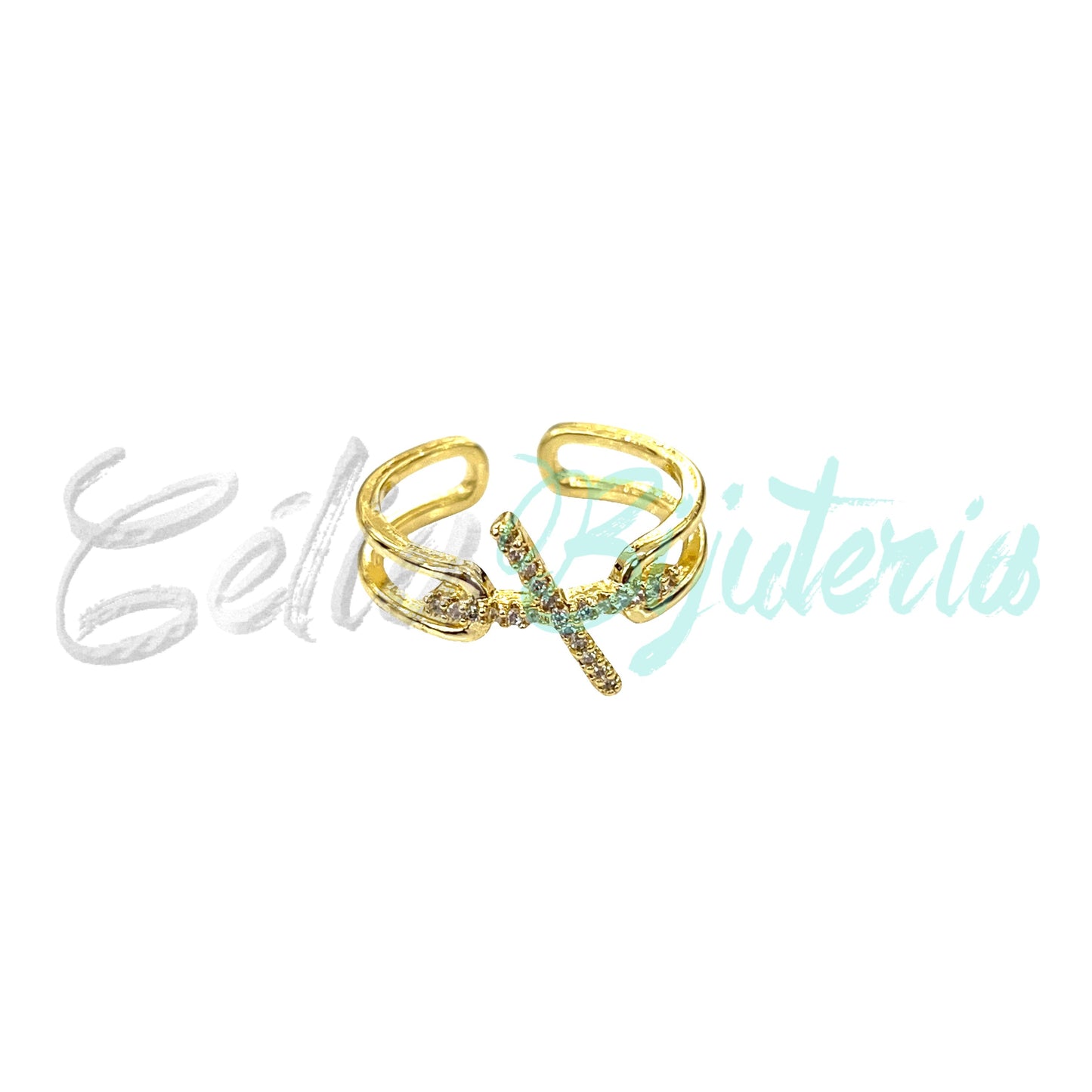 Anel de Ródio com Zirconias