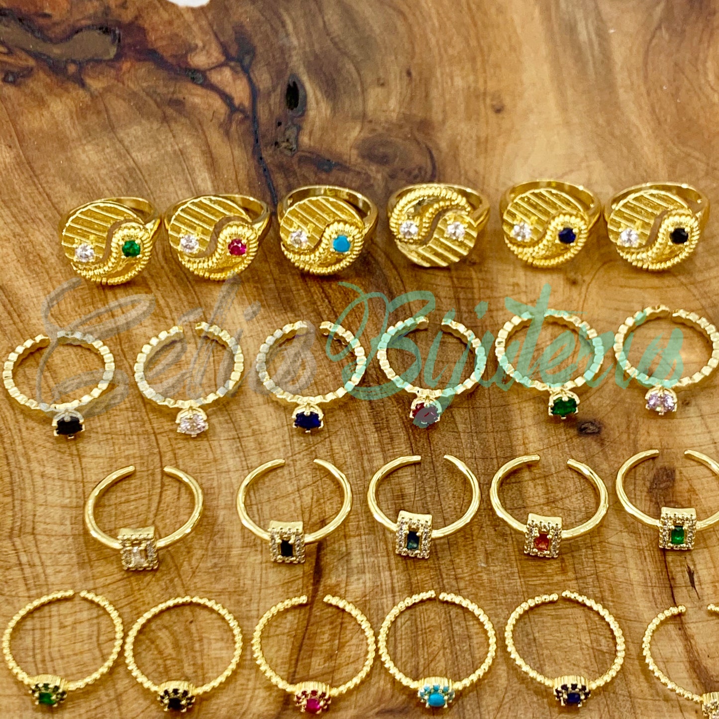 Anel de Ródio com Zircônias