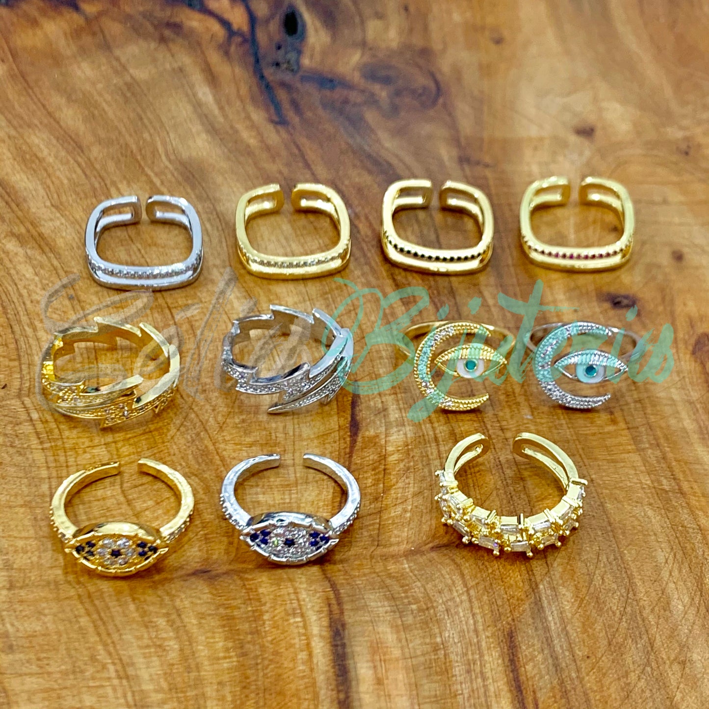 Rhodium Ring with Zirconias