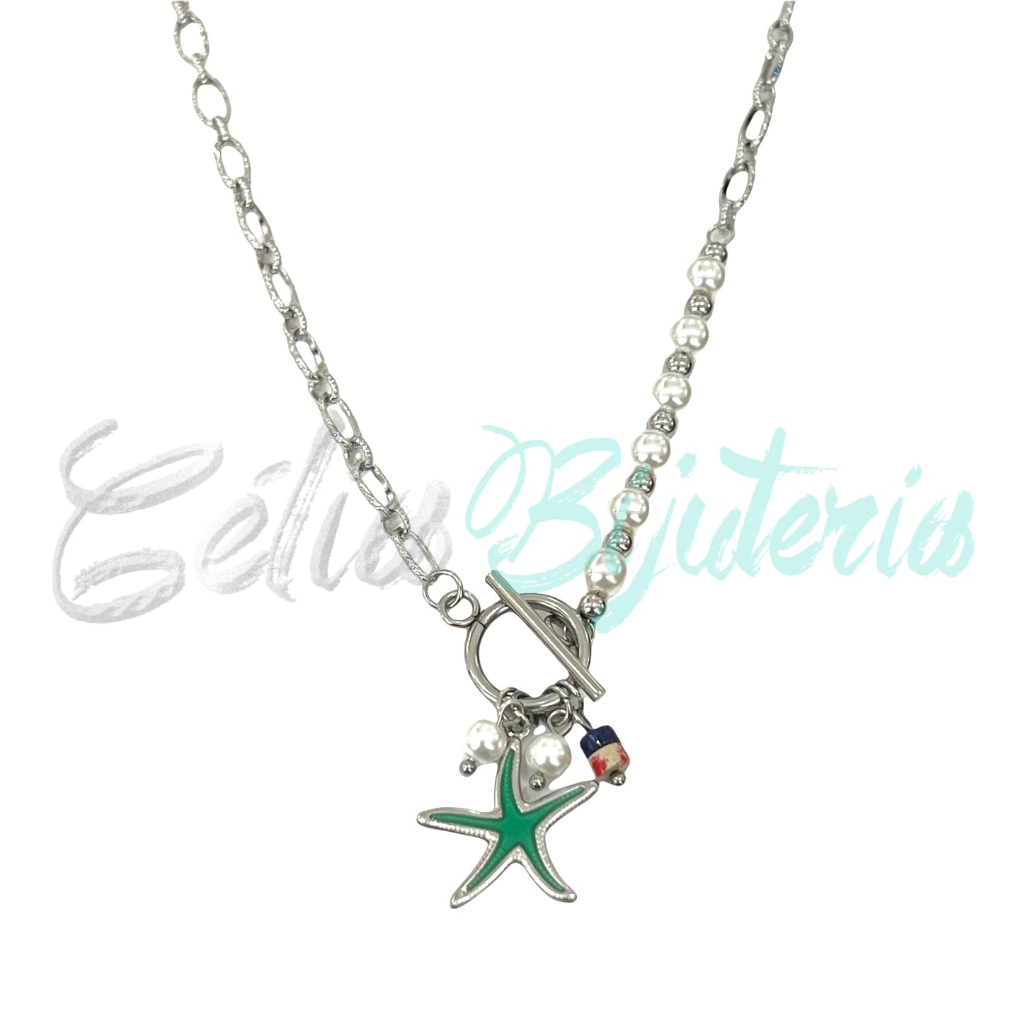 Colar de Aço - estrela do mar