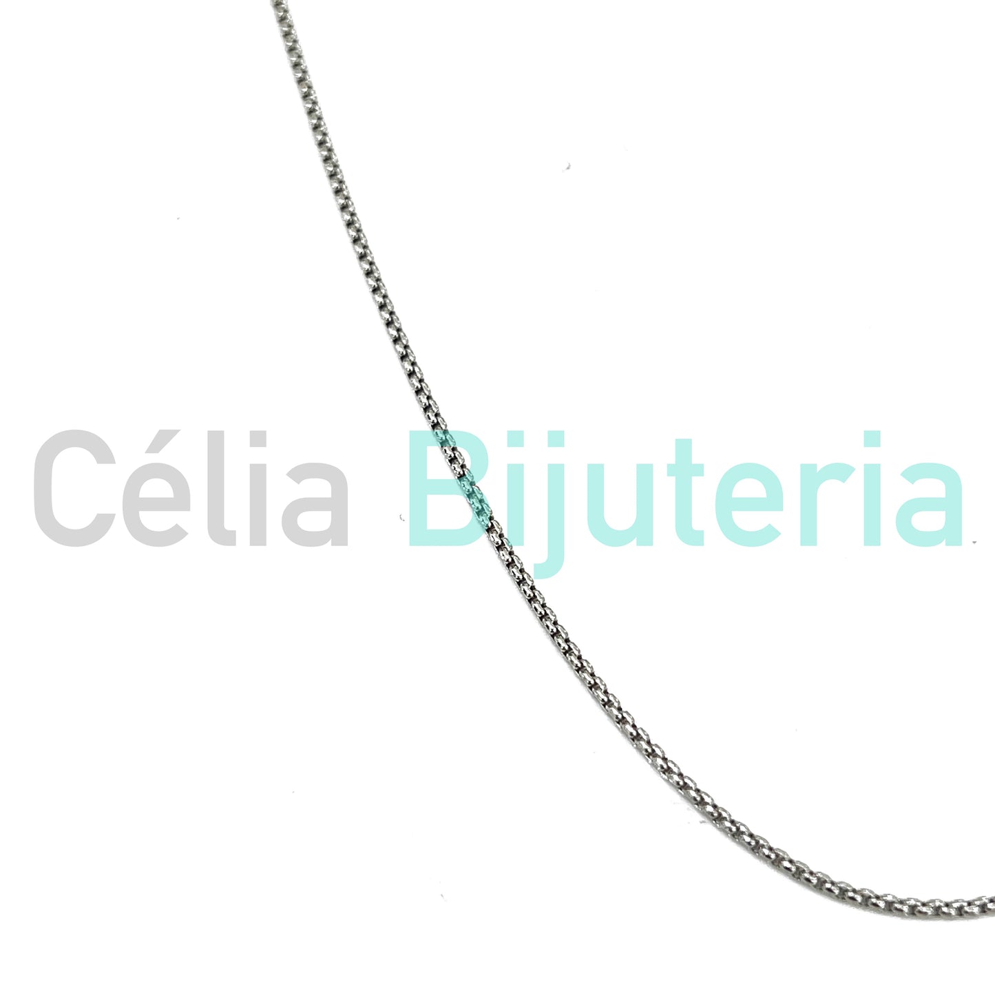 Colar de Aço Simples - Quadrado 1.5mm