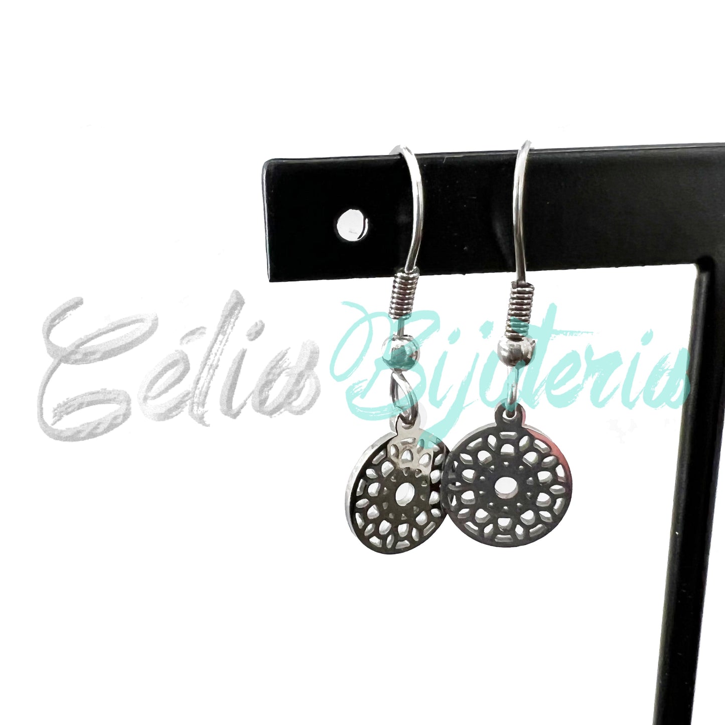 Brinco de Aço Mini com Medalha