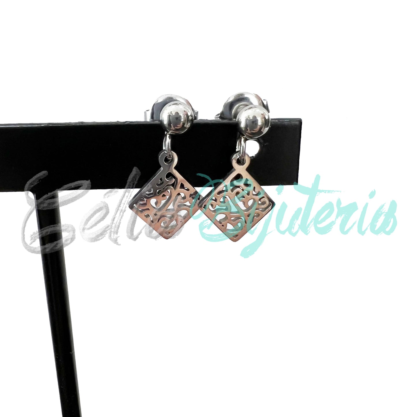 Brinco de Aço Mini com Medalha