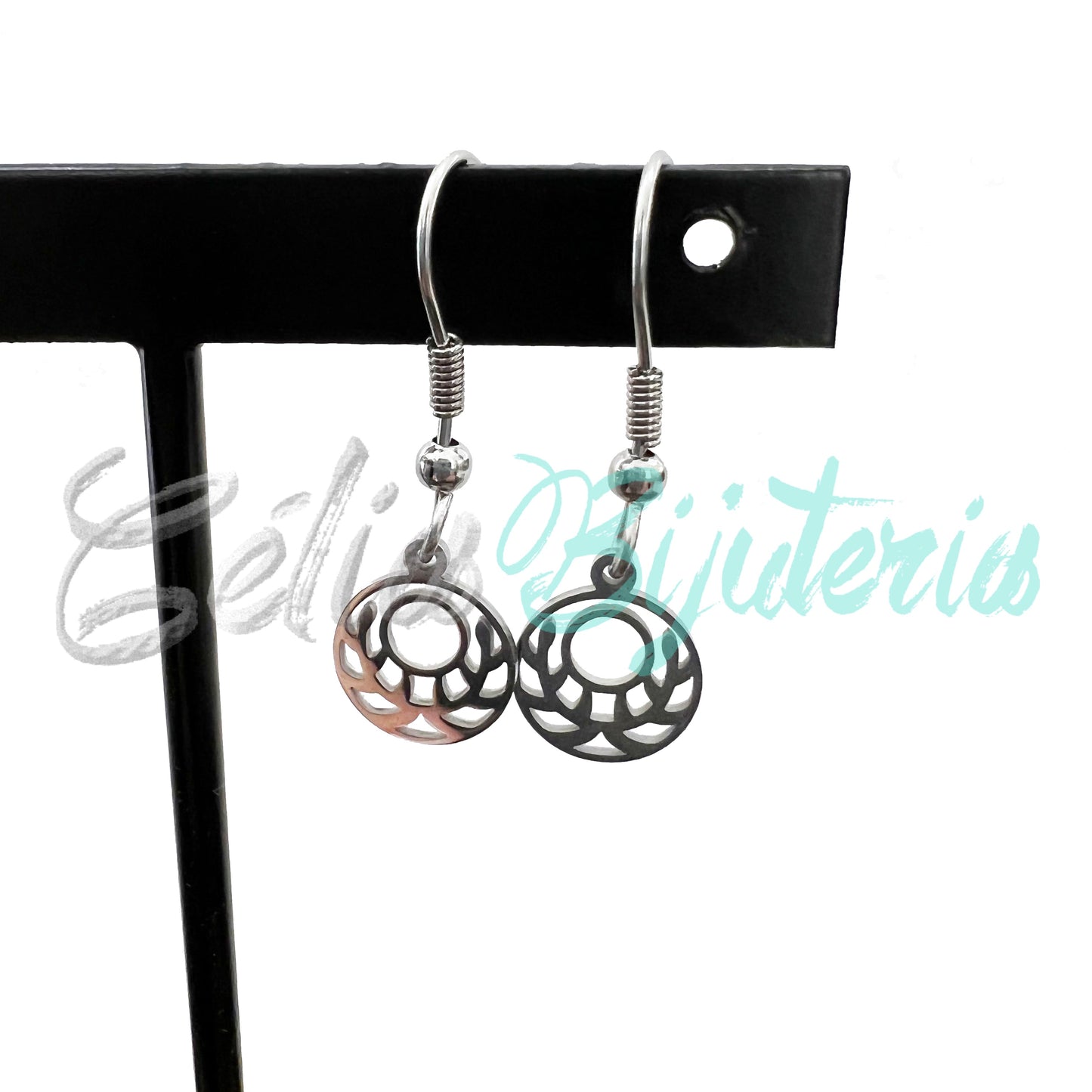 Brinco de Aço Mini com Medalha