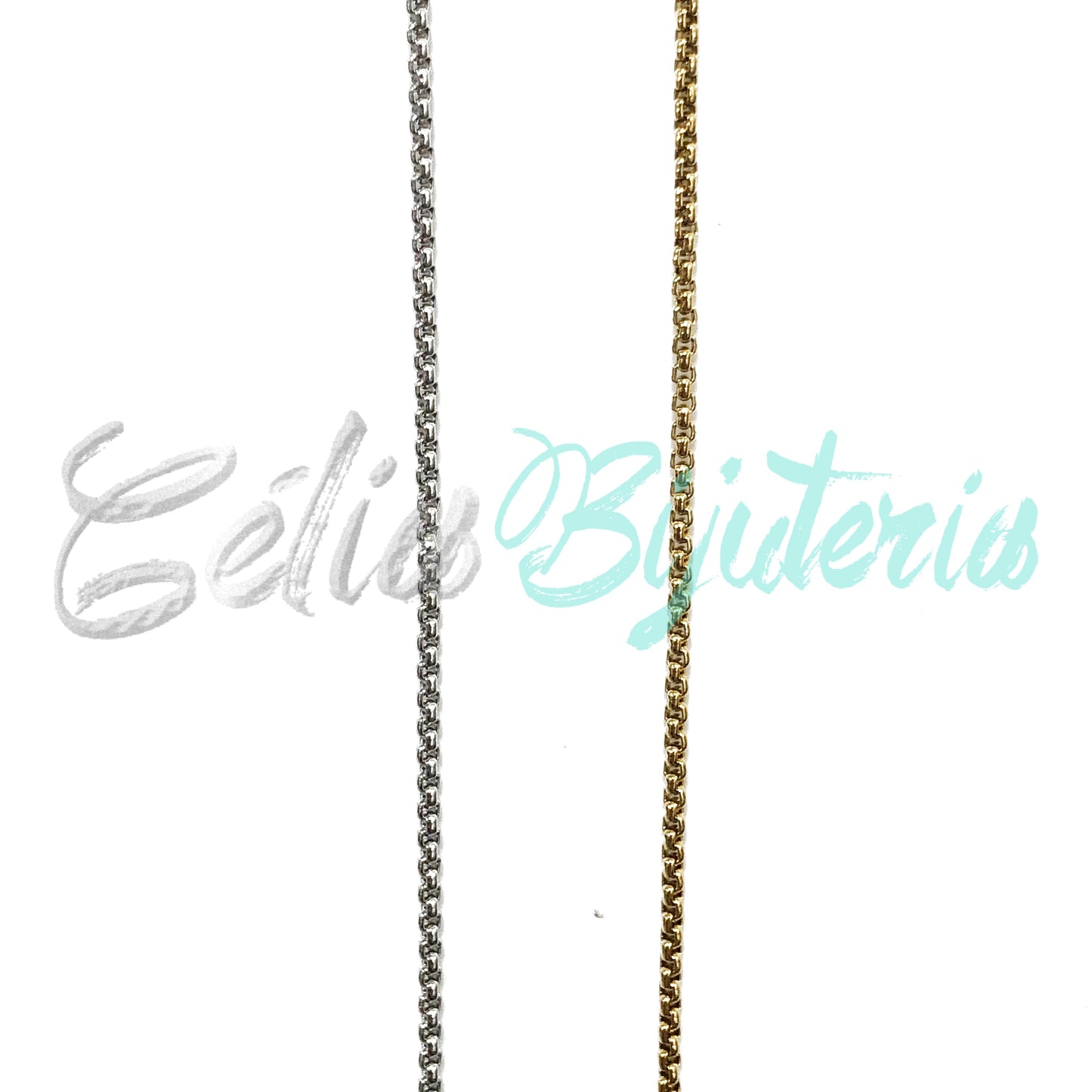 Corrente ao metro de Aço Inox- elo quadrado