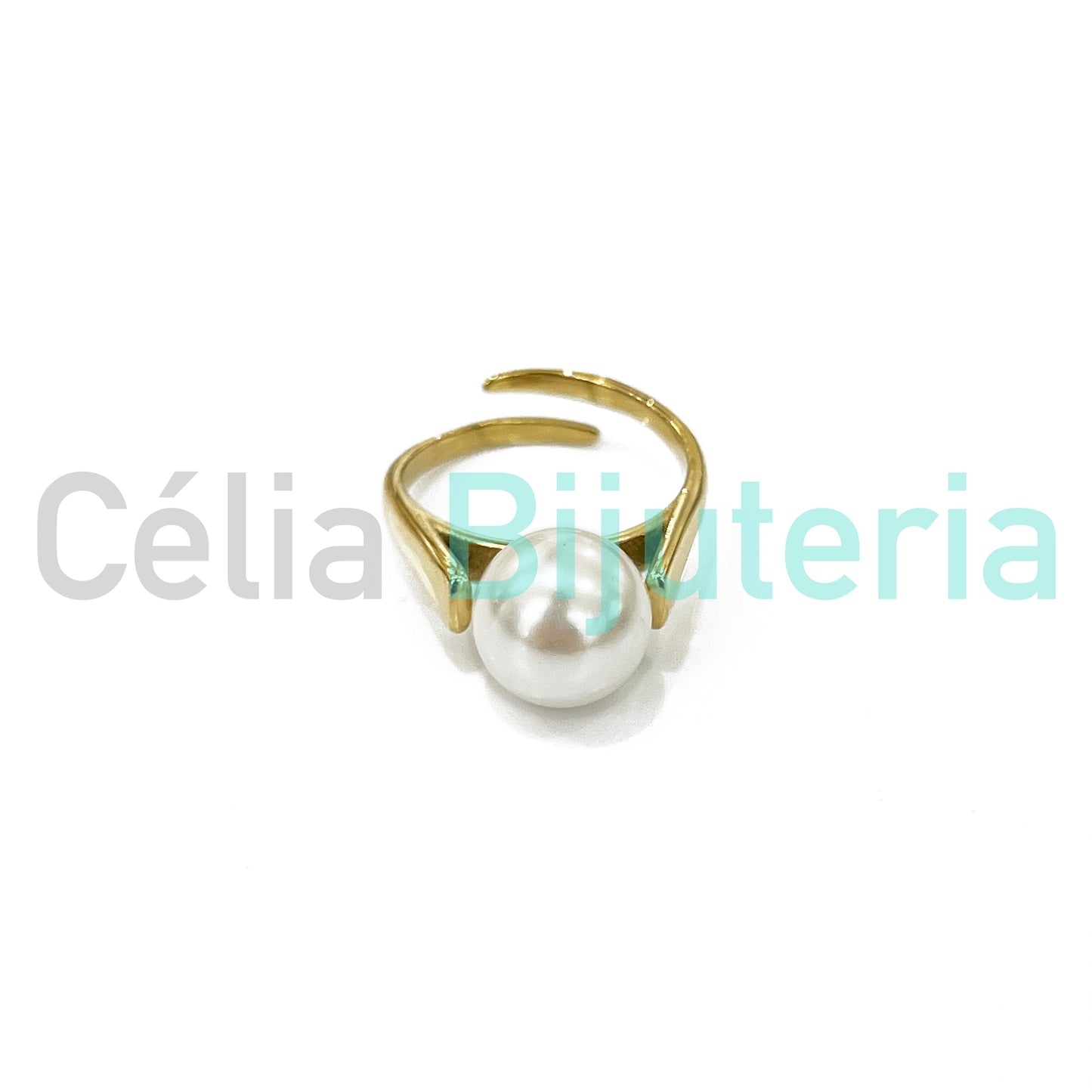 Anillo de acero - perla