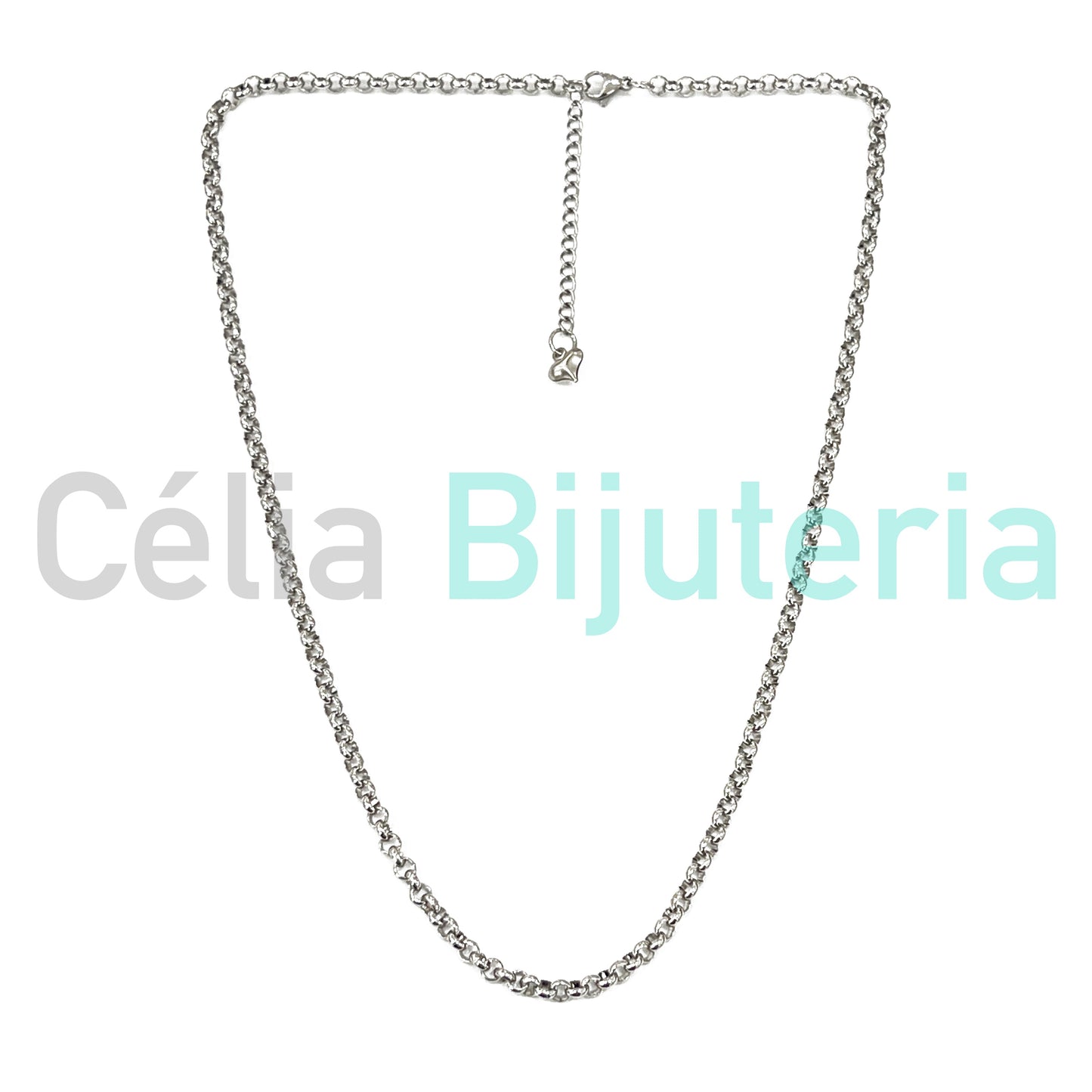 Colar de Aço Simples - Malha Portuguesa