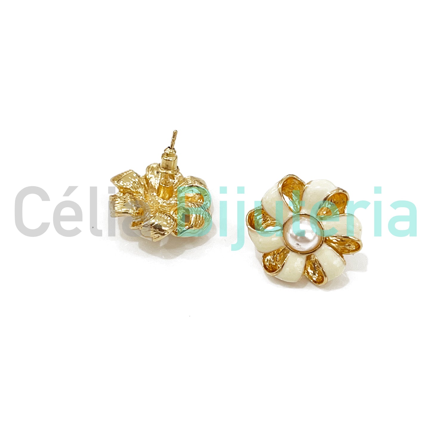 Enamel Fashion Earrings Colorful (Button)