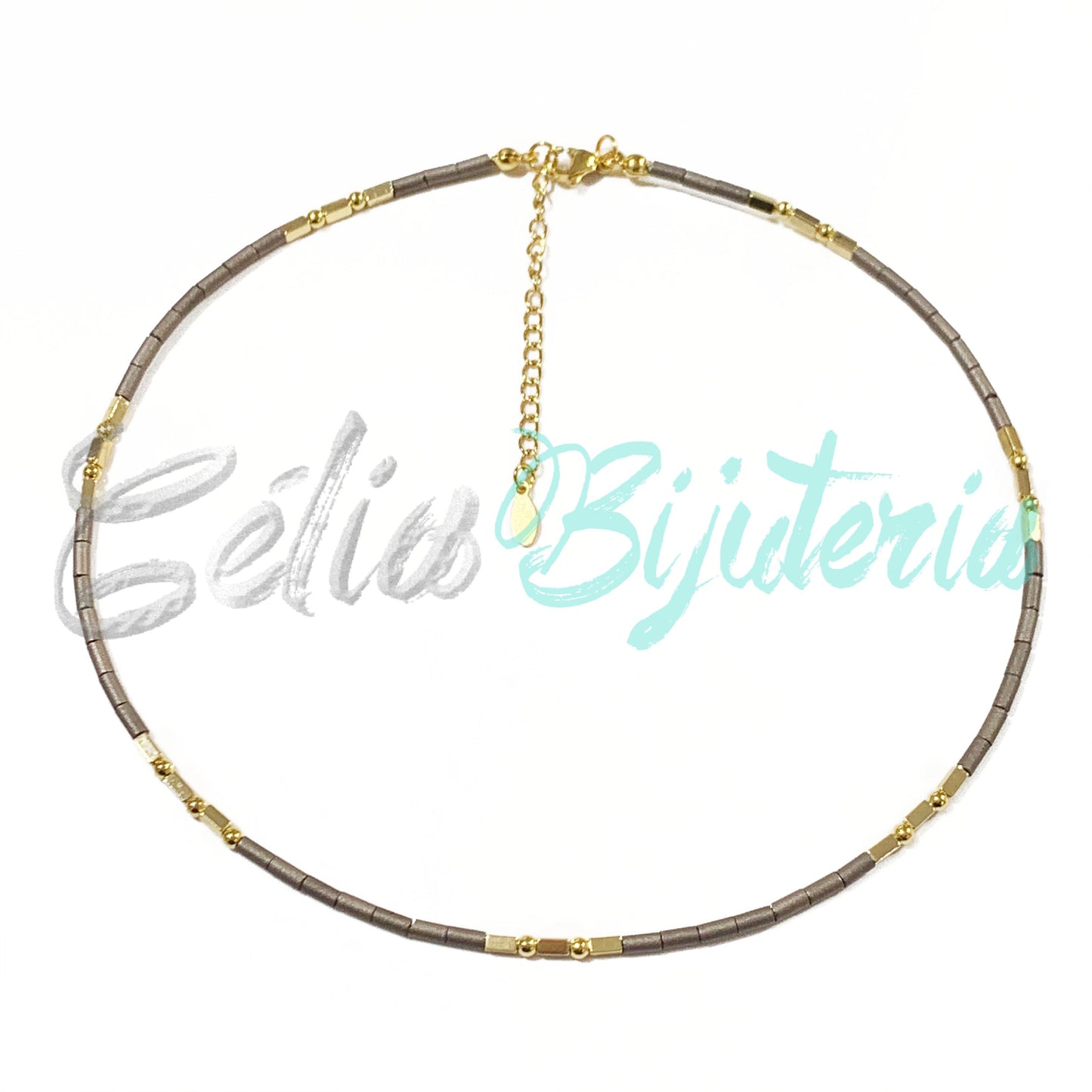 灰色 hematita 领带夹