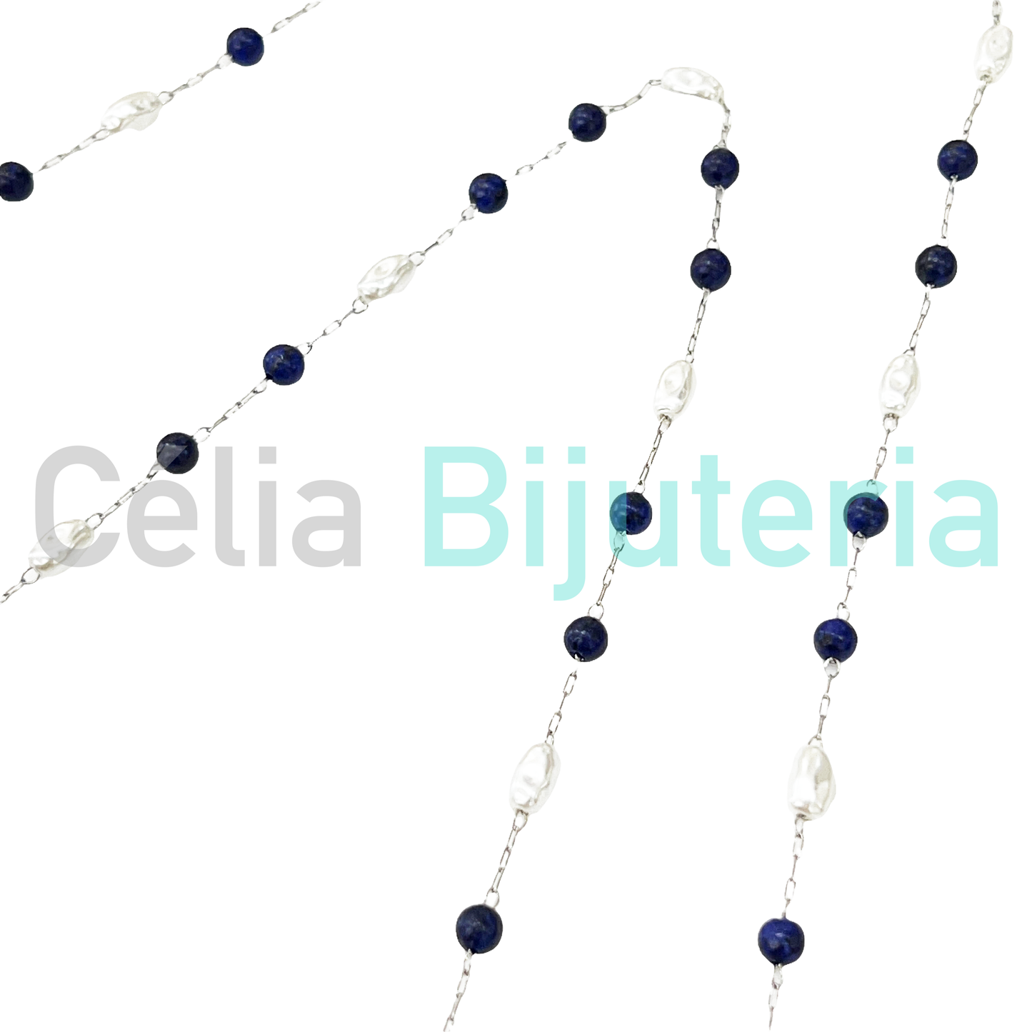 Fios para Óculos/Máscaras de Aço com Pedras e Pérolas