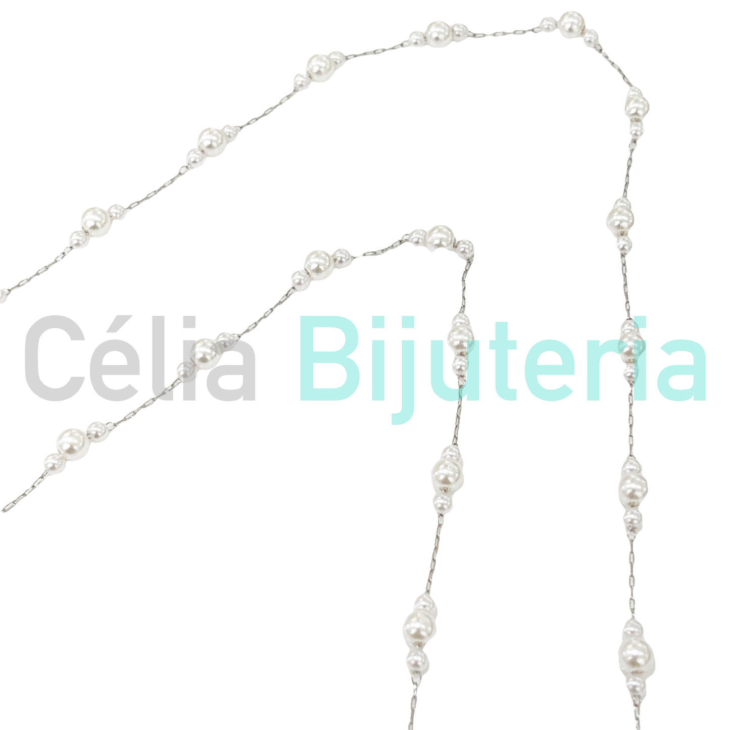 Fios para Óculos/Máscaras de Aço com Pérolas