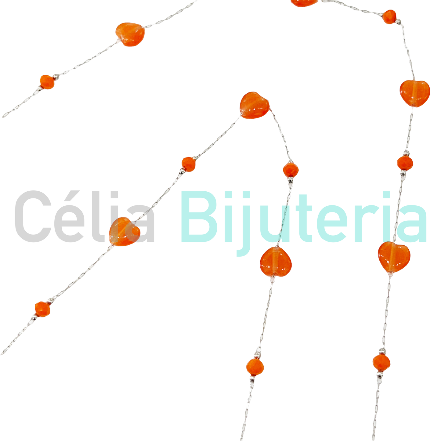 Fios para Óculos/Máscaras de Aço com Pedras e Cristais Facetados