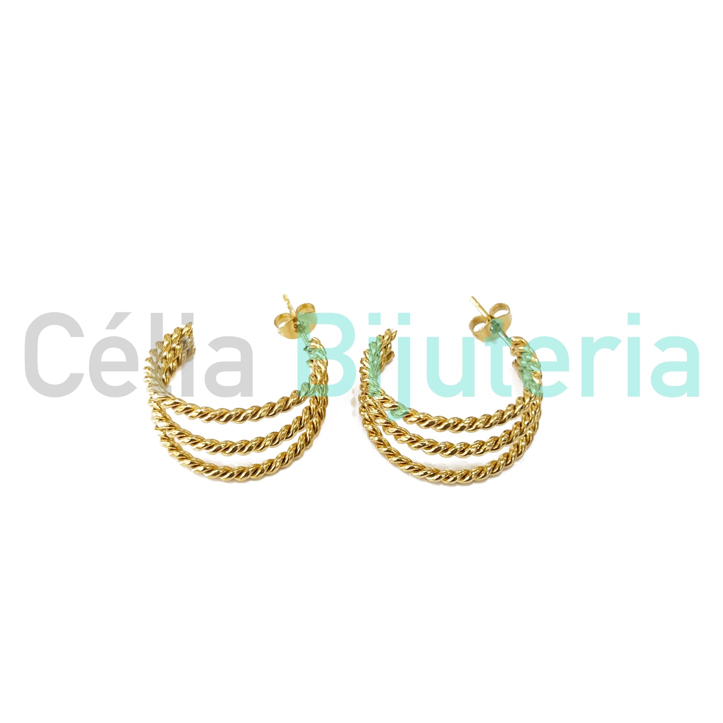 Pendiente de aro de acero - 25 mm