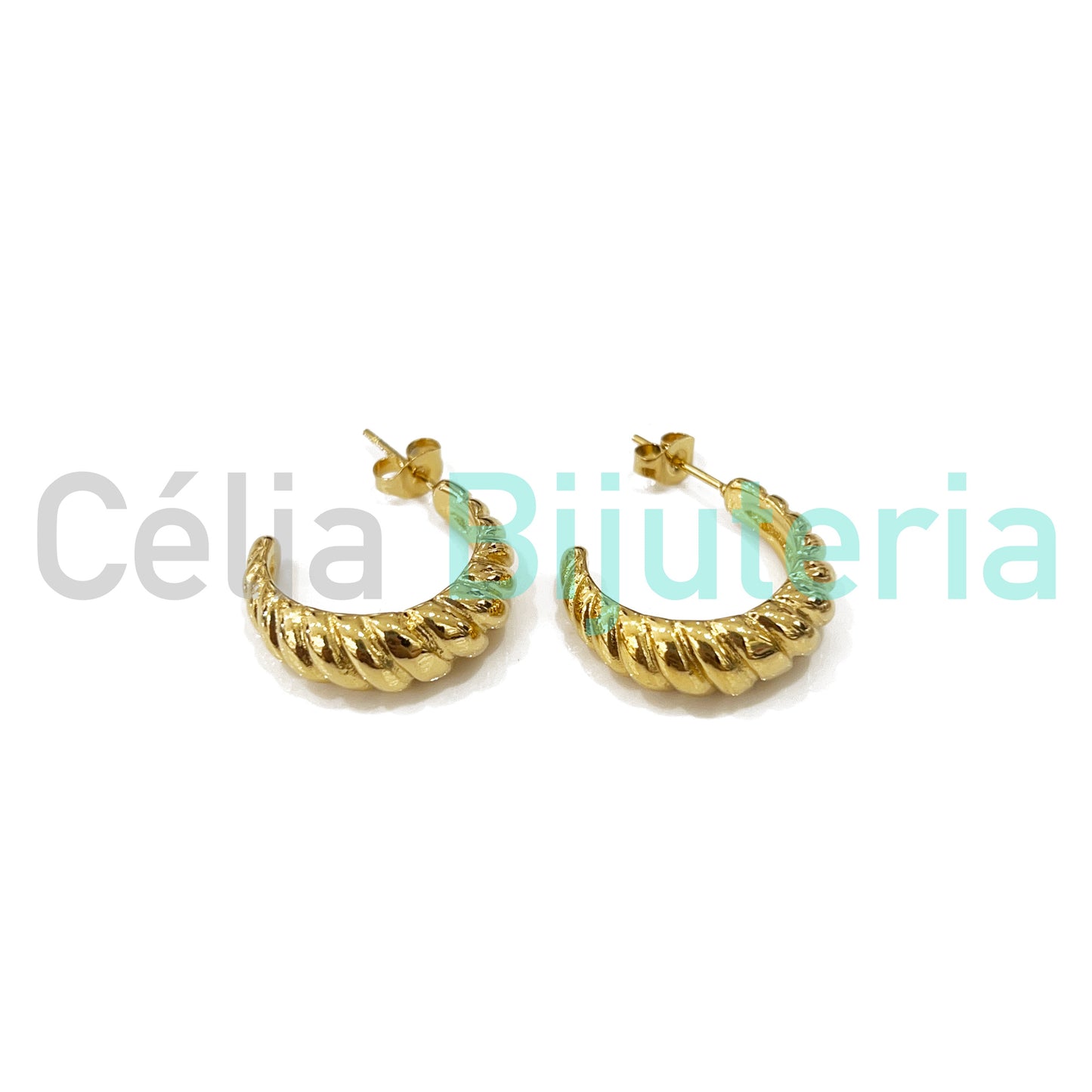 Pendiente de aro de acero - 22 mm