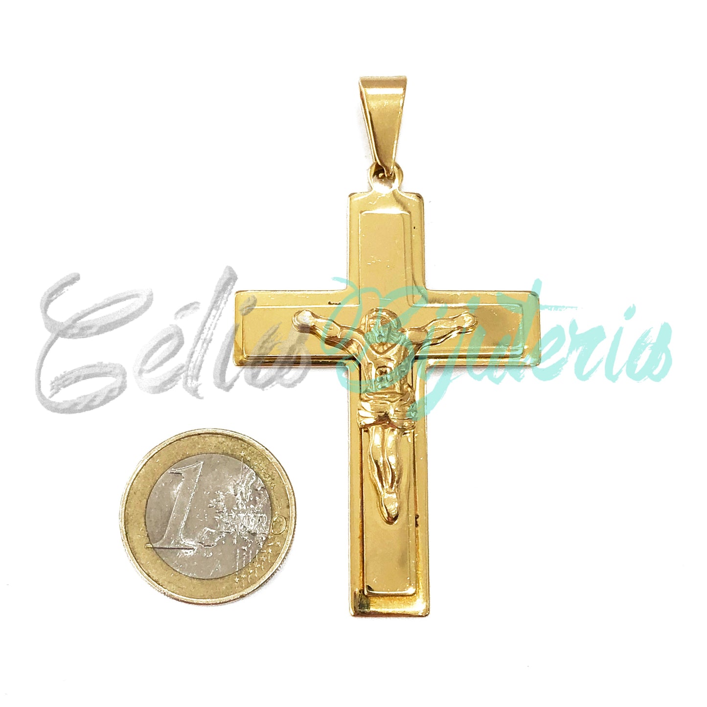 Medalha de Aço - crucifixo