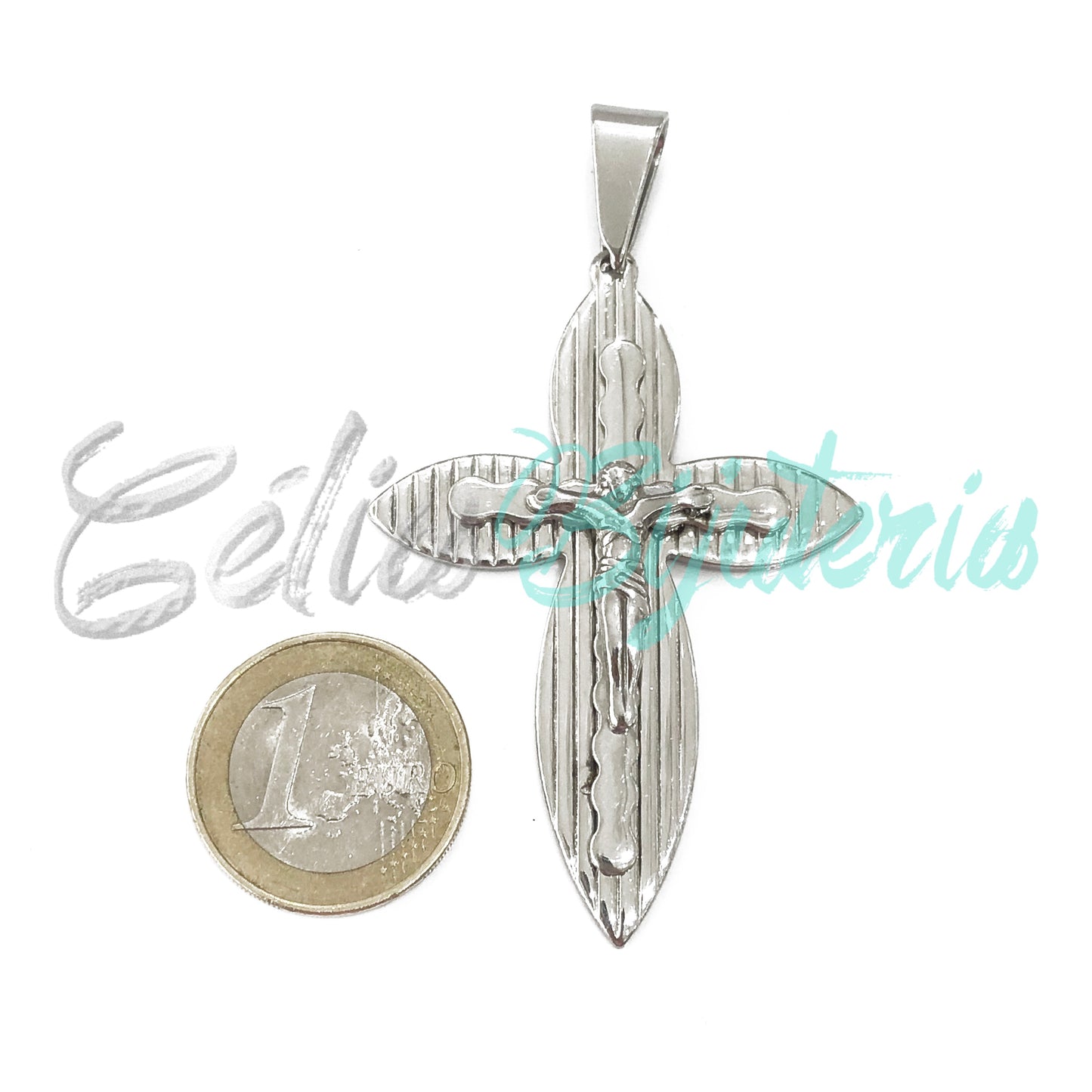 Medalha de Aço - crucifixo