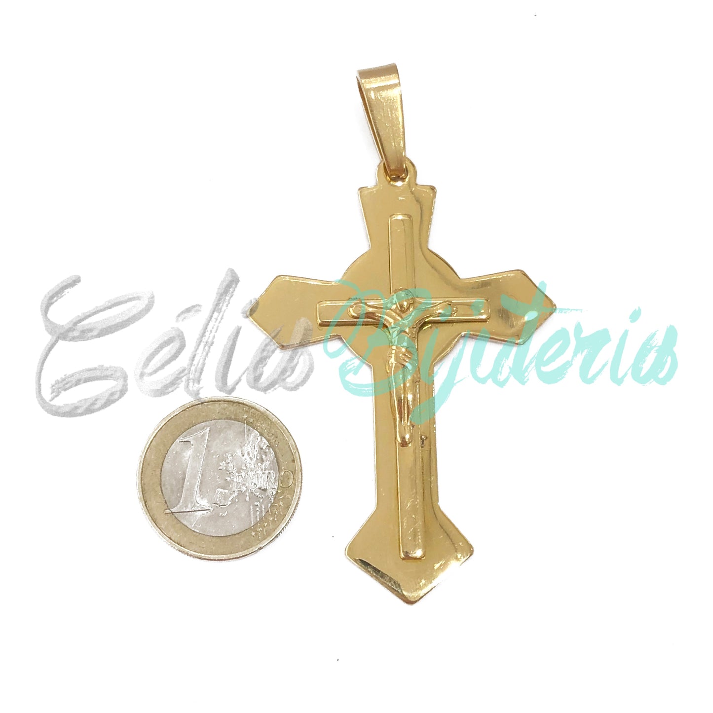 Medalha de Aço - crucifixo