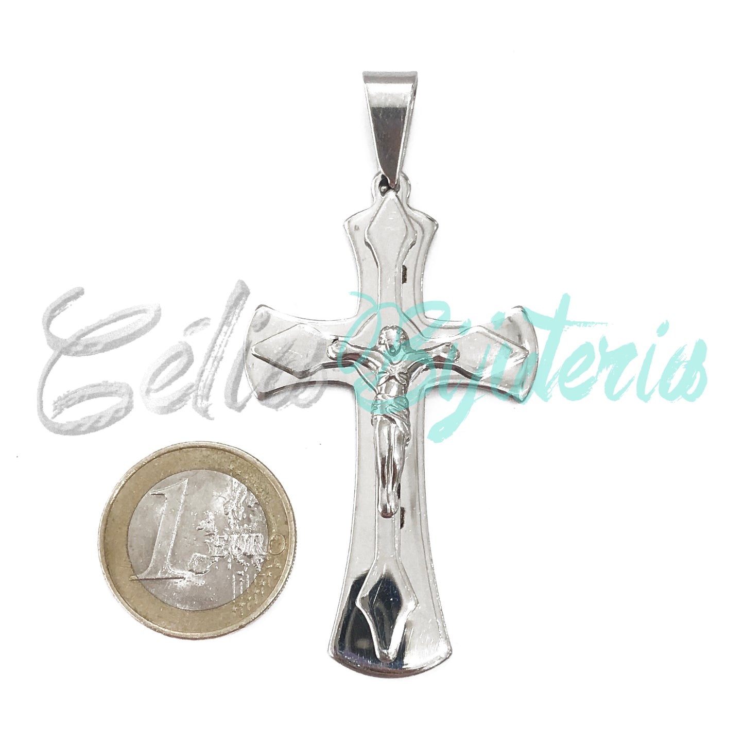 Medalha de Aço - crucifixo