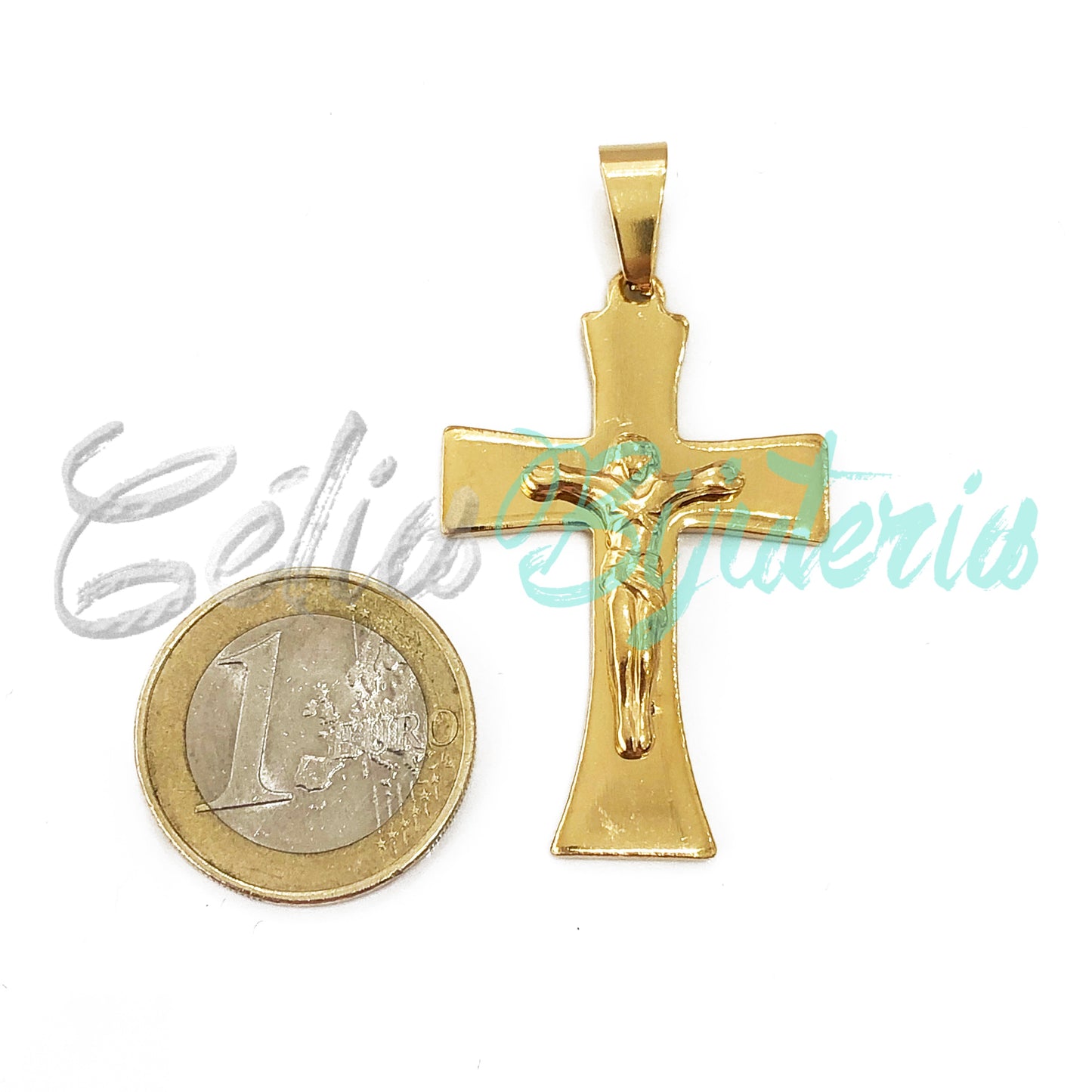Medalha de Aço - crucifixo