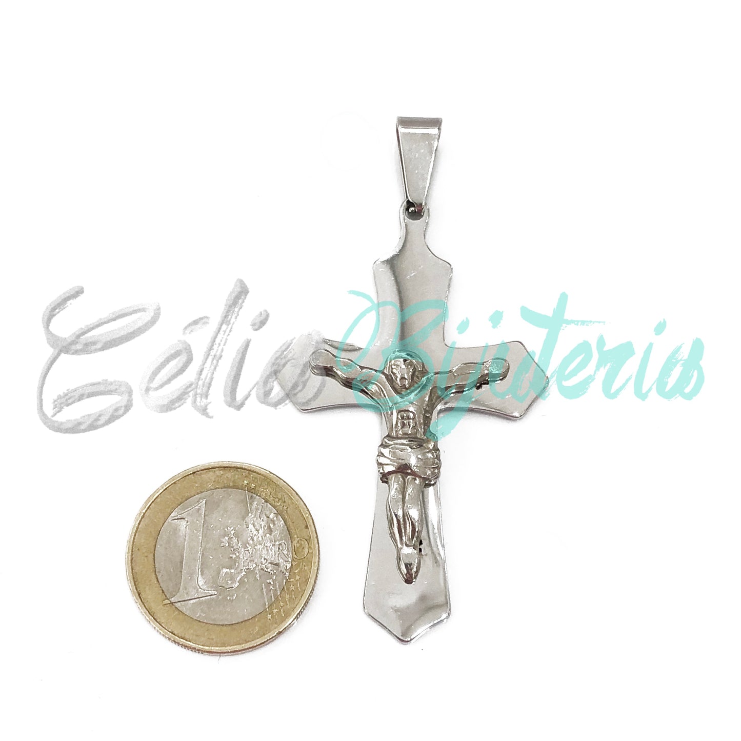 Medalha de Aço - crucifixo