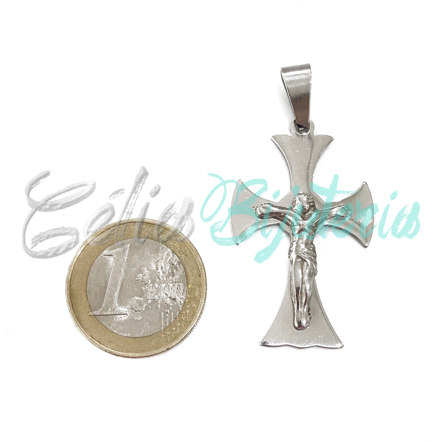 Medalha de Aço - crucifixo