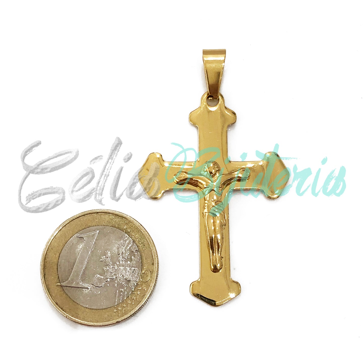 Medalha de Aço - crucifixo