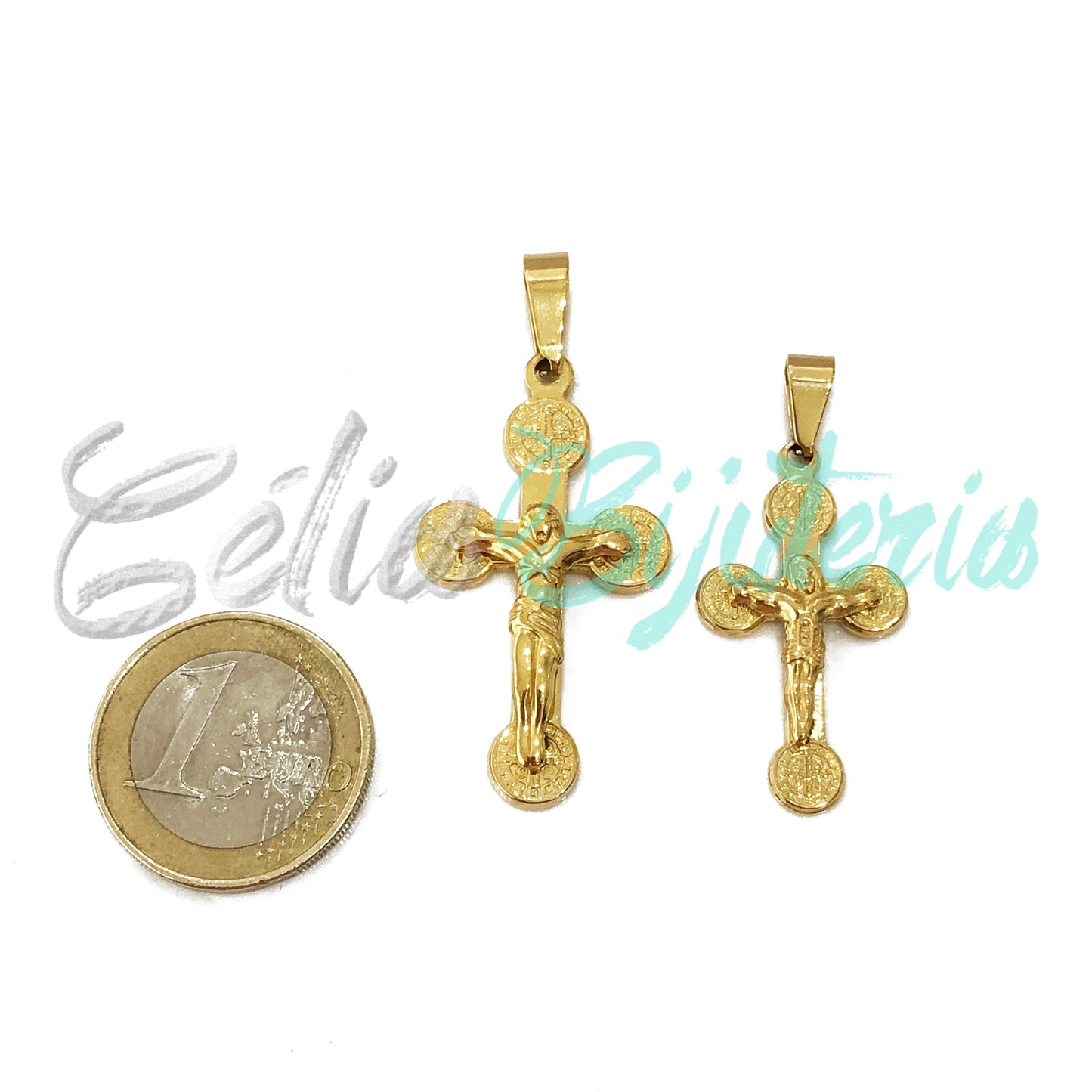 Medalha de Aço - crucifixo