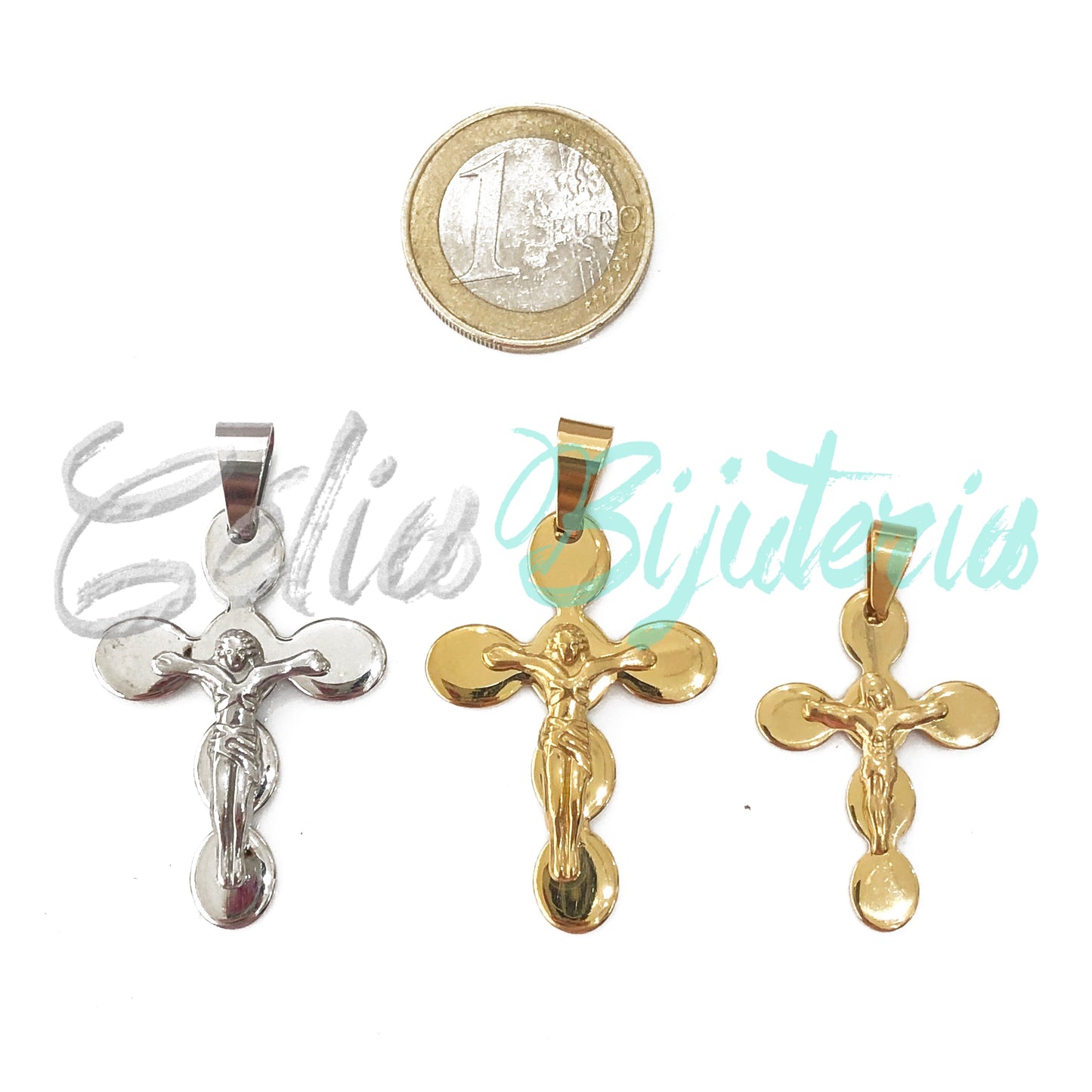 Medalha de Aço - crucifixo