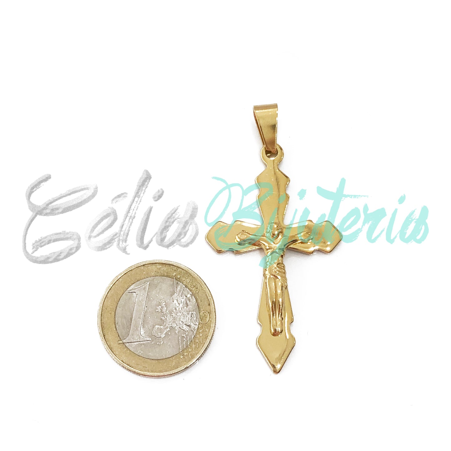 Medalha de Aço - crucifixo