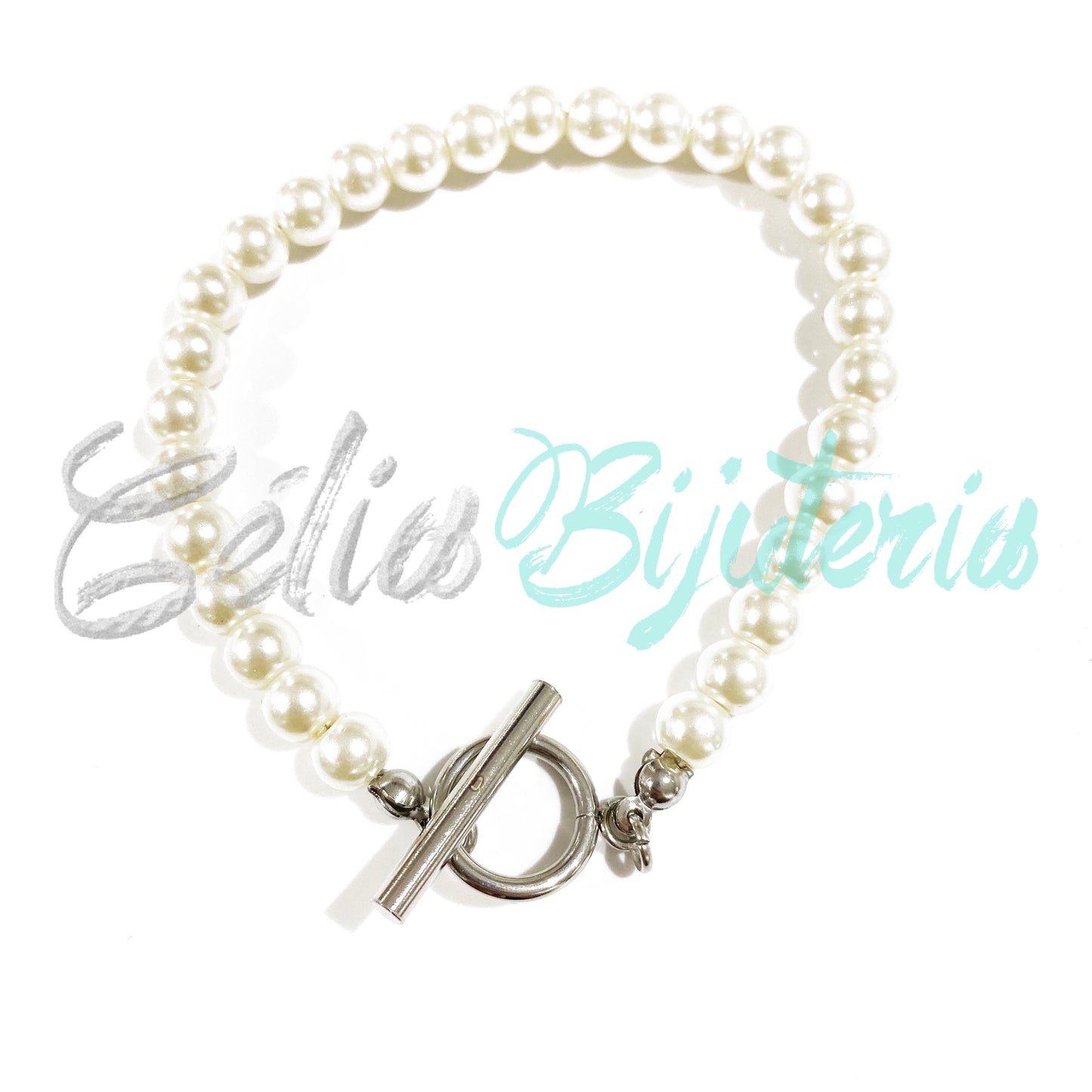 Pulseira de Pérolas com fechos O/T